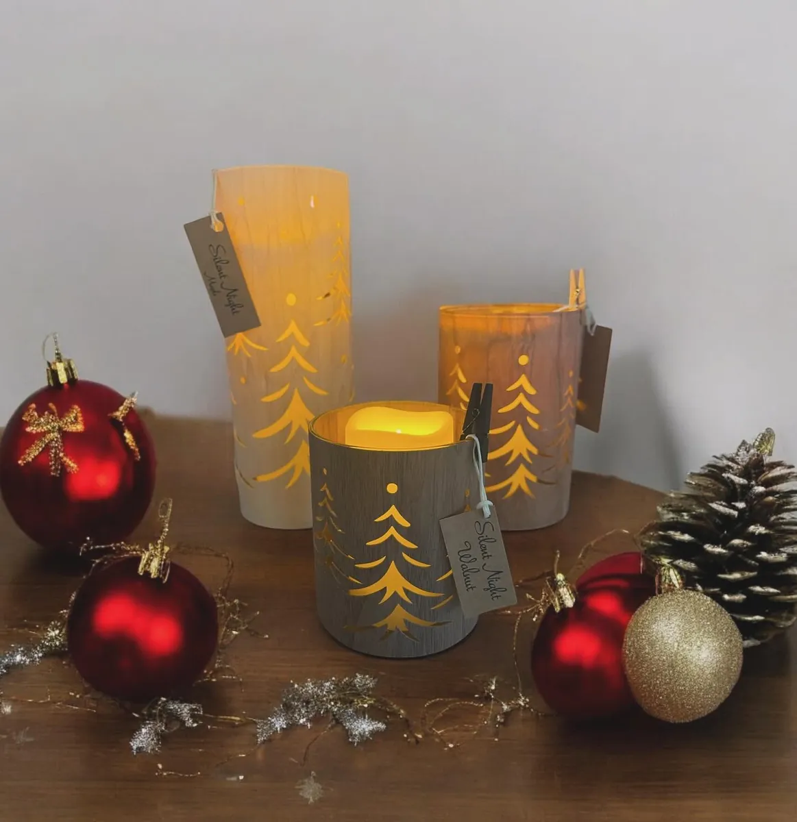 Christmas lanterns by Cottage Creations by Carol