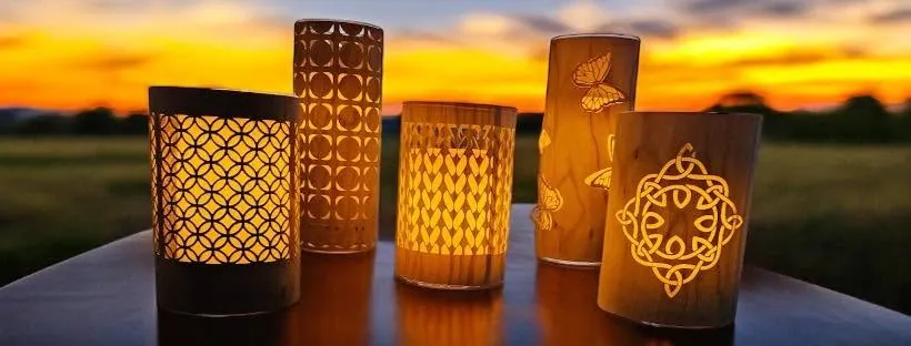 Lanterns at sunset by Cottage Creations by Carol