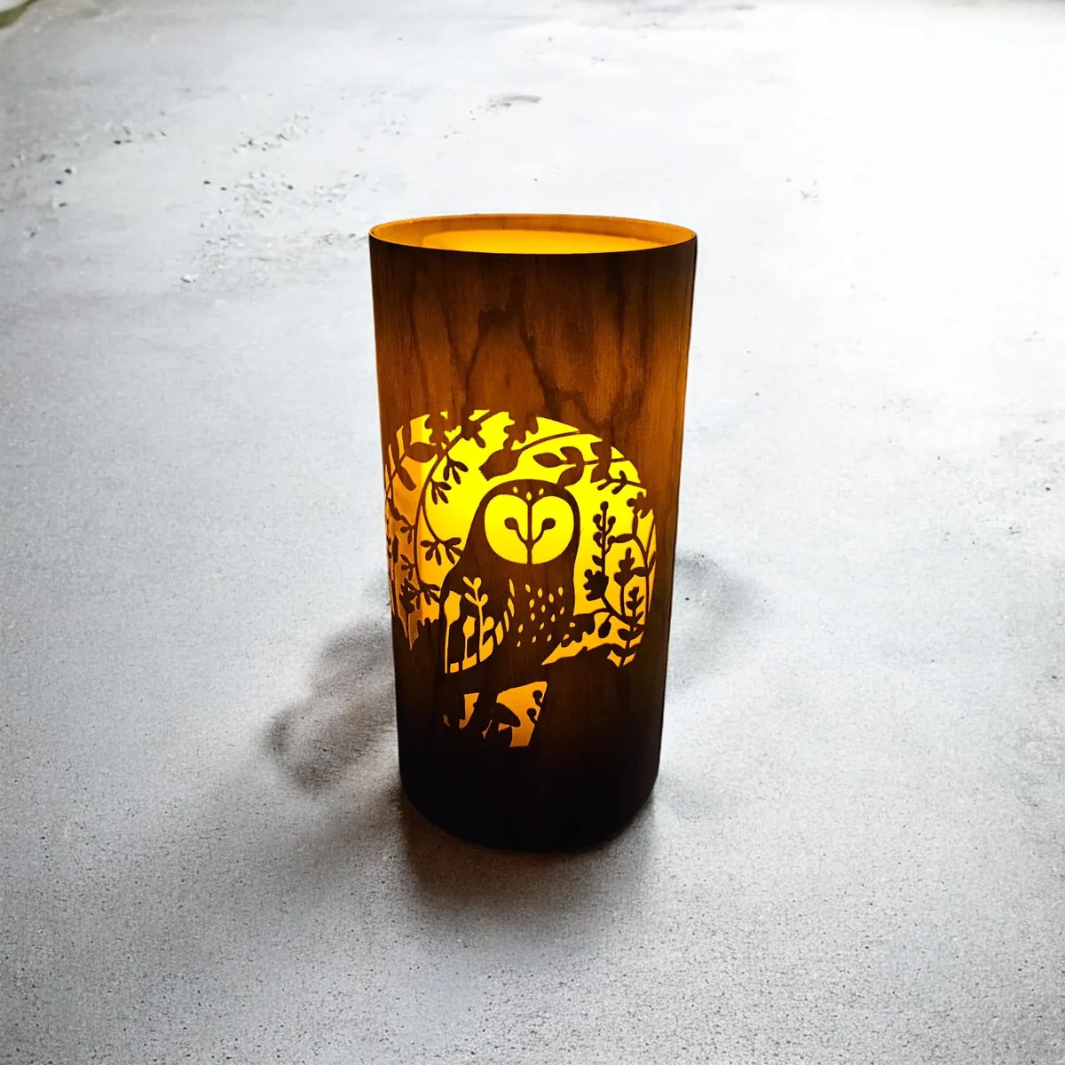 Owl lantern by Cottage Creations by Carol