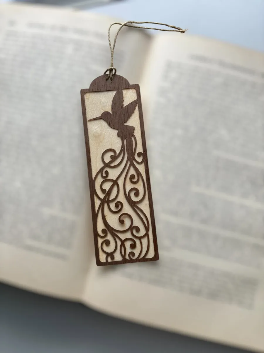 Peacock bookmark by Cottage Creations by Carol