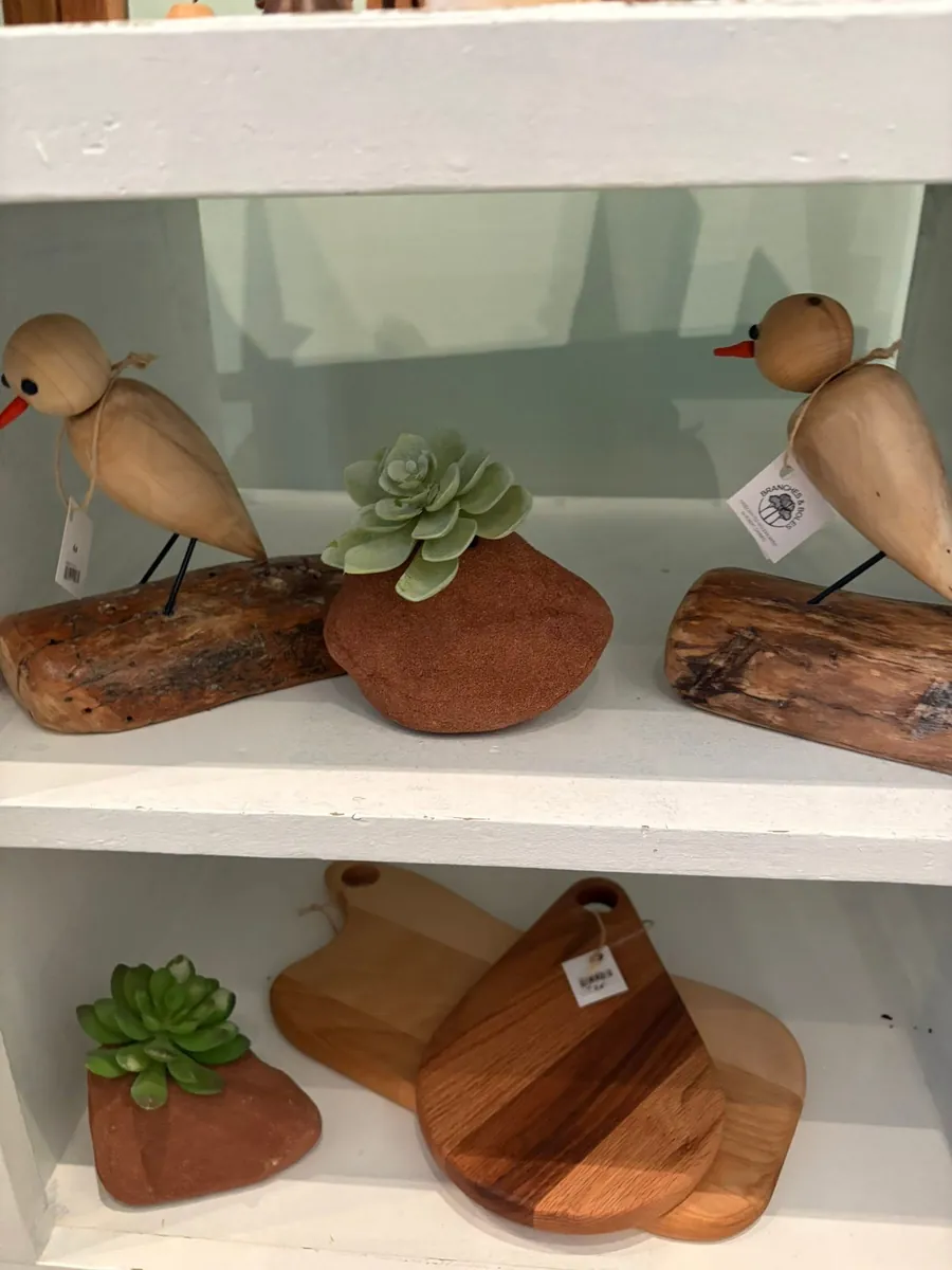 Sandstone planters with succulents by Cottage Creations by Carol