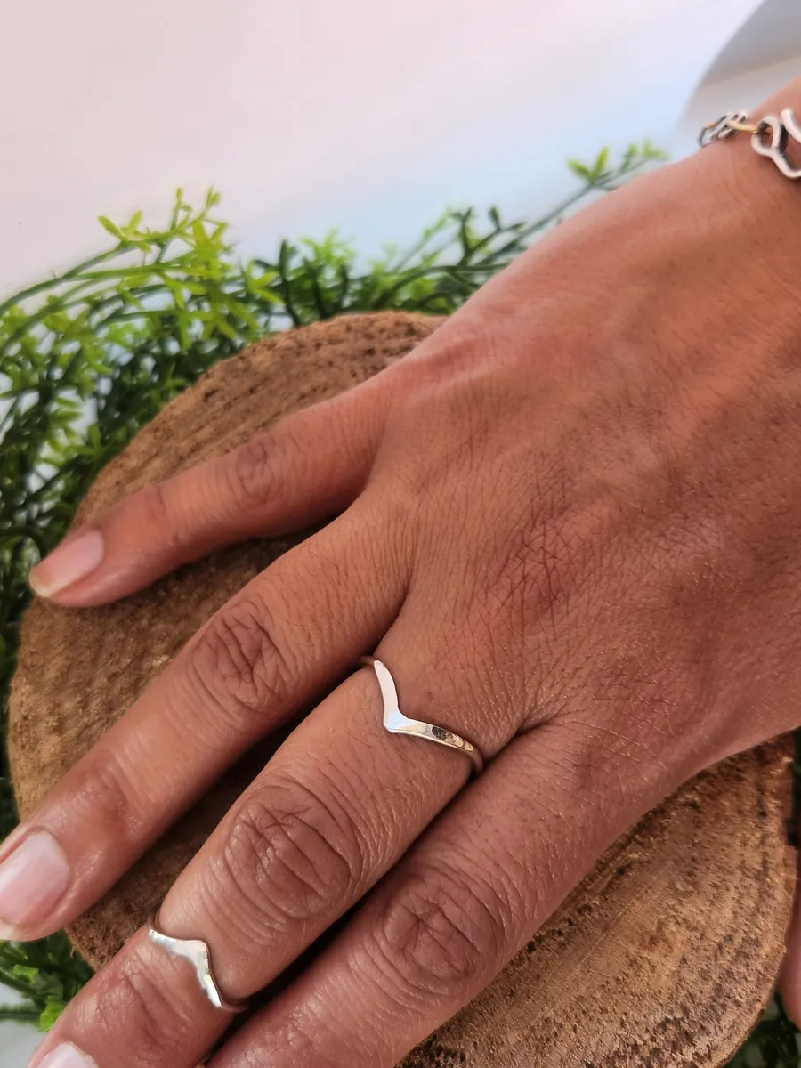 Chevron ring by Donum Terra Jewels