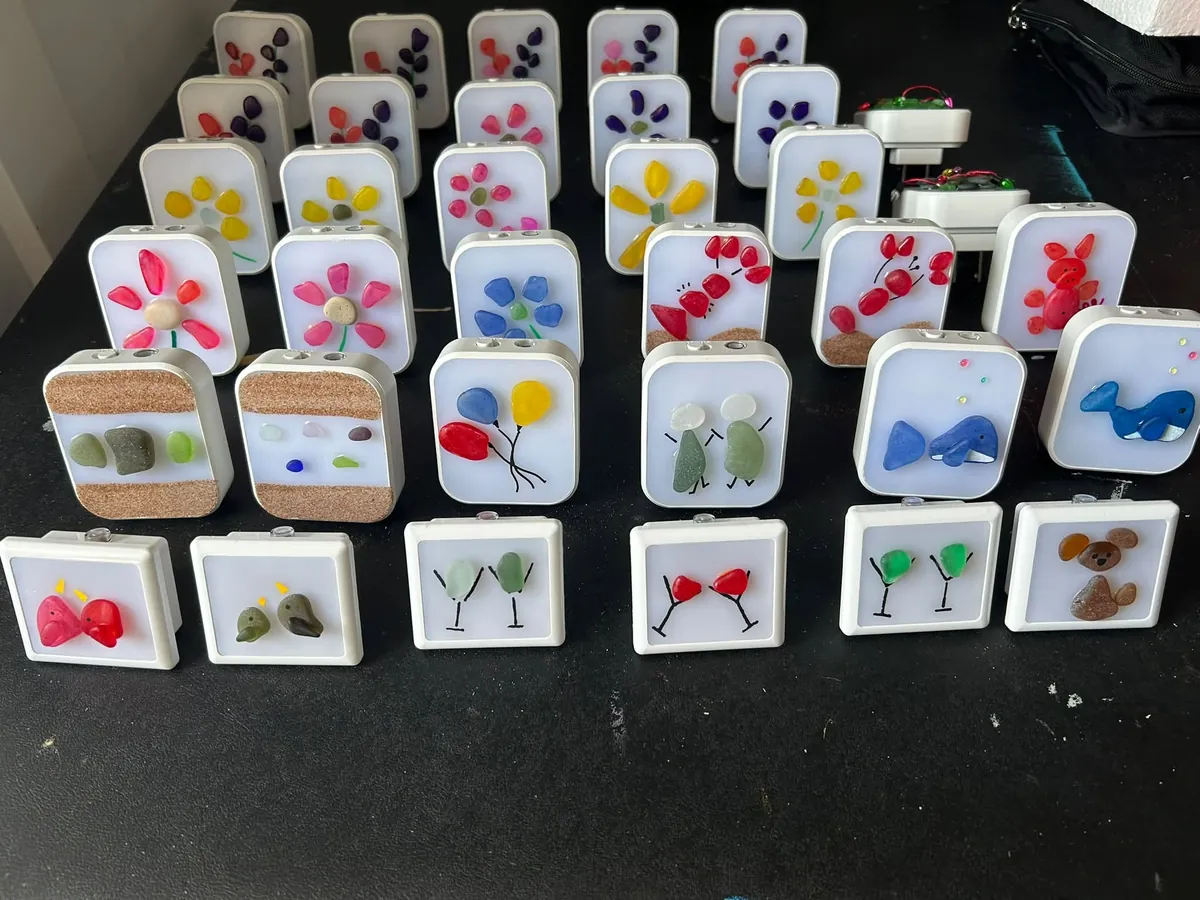 A table of night lights by Joy Designs