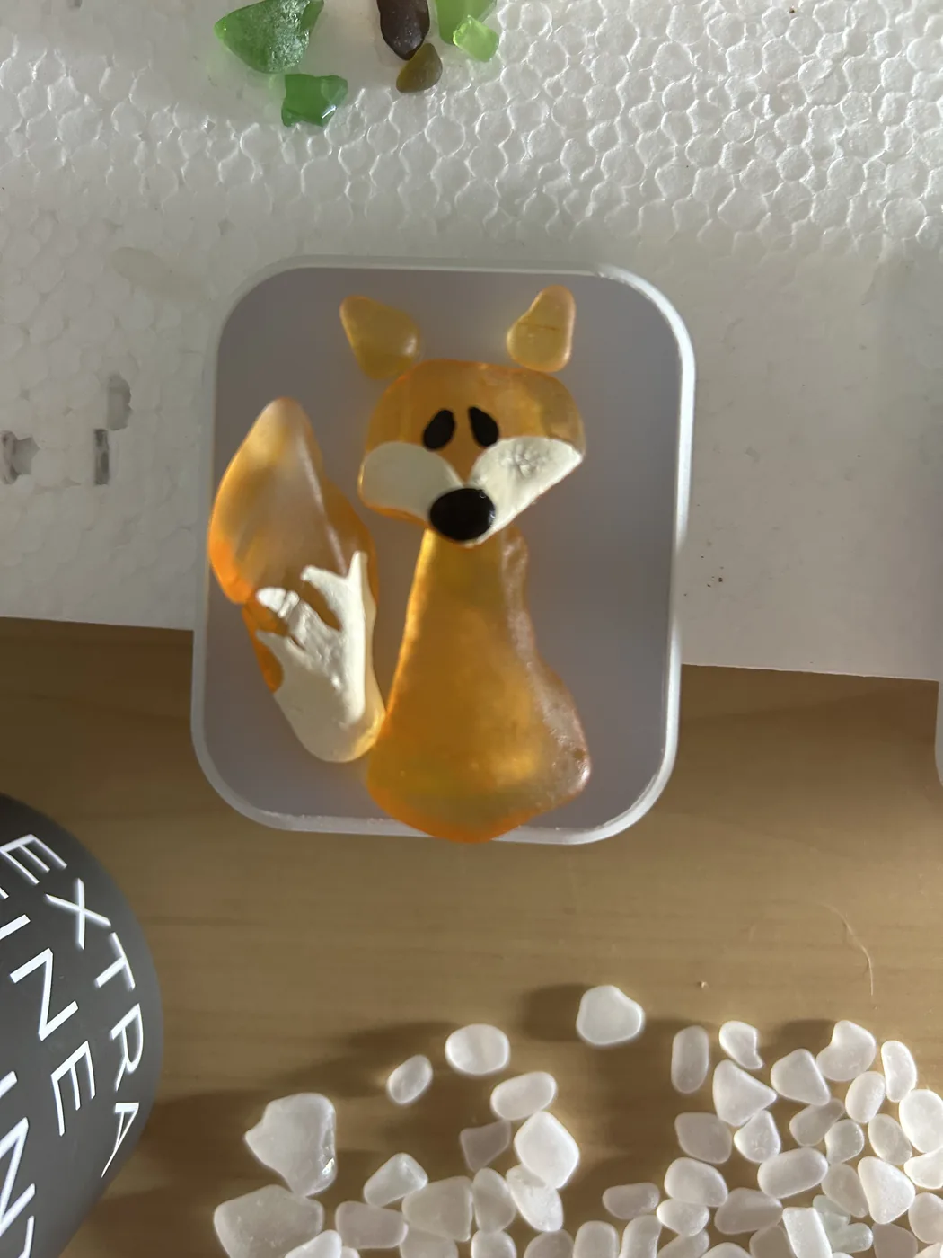 Fox sea glass night light by Joy Designs