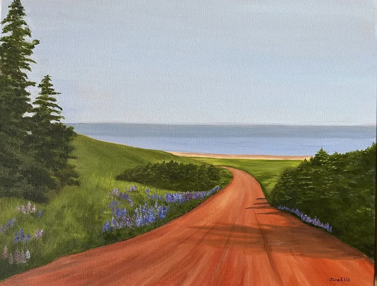 Where the Red Road Leads by June Ellis Artist