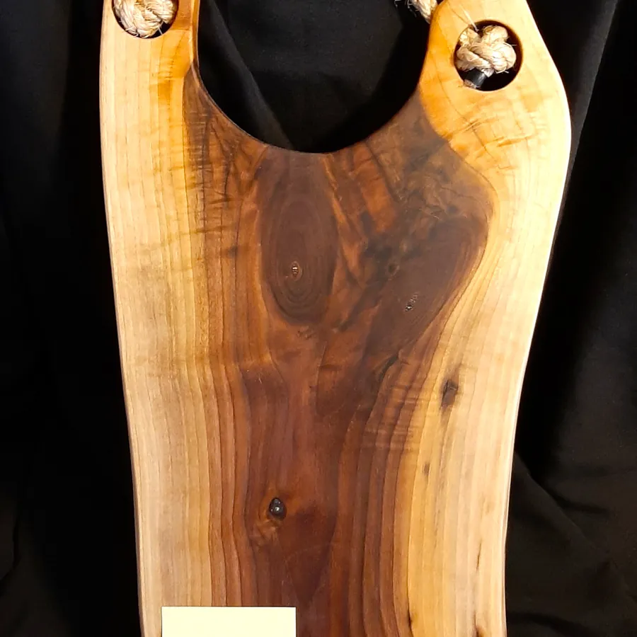 Live-edge charcuterie board