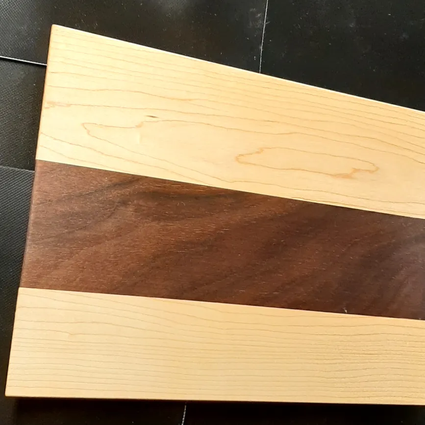 Maple and walnut cutting board