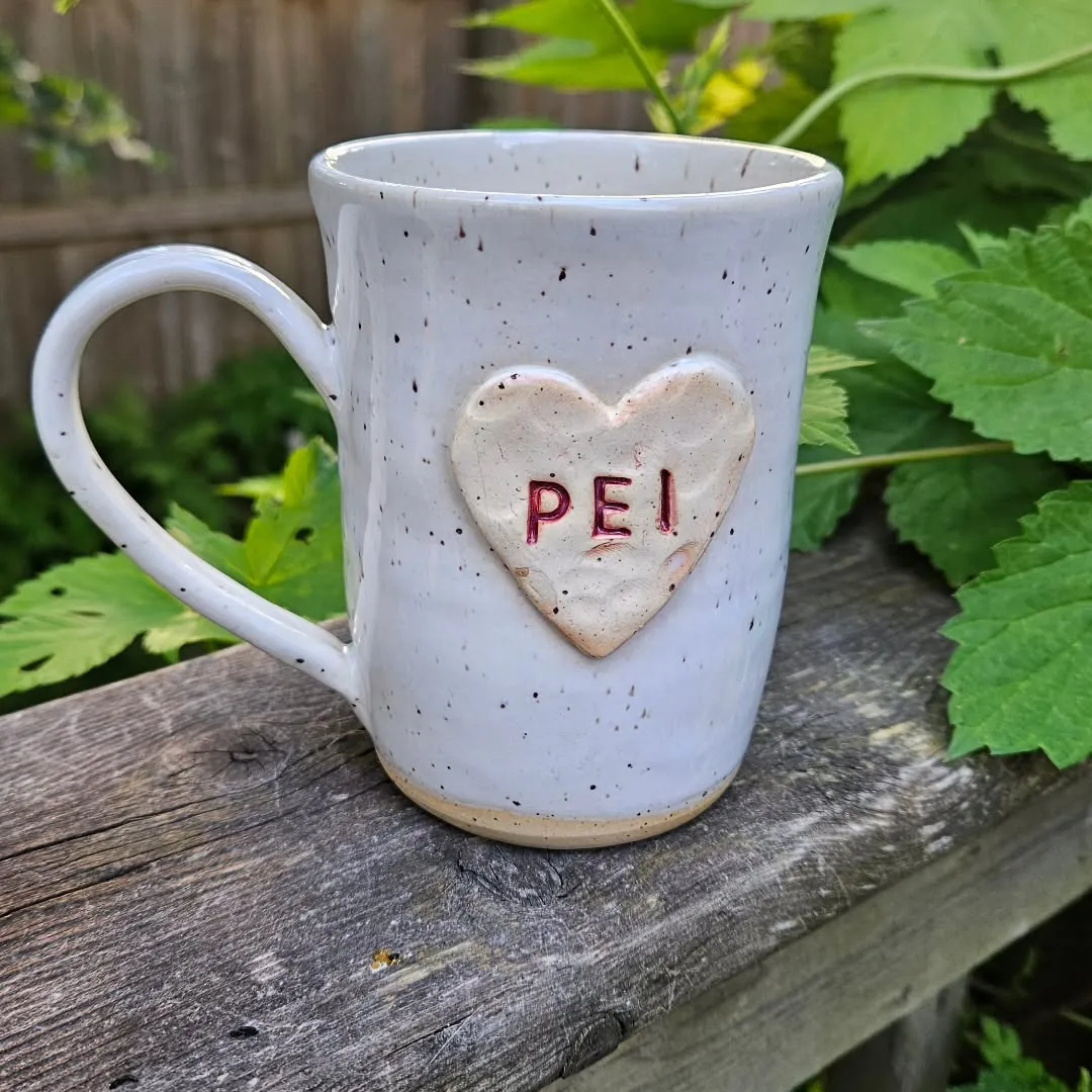 PEI heart mug by Lindsay Bromley Pottery
