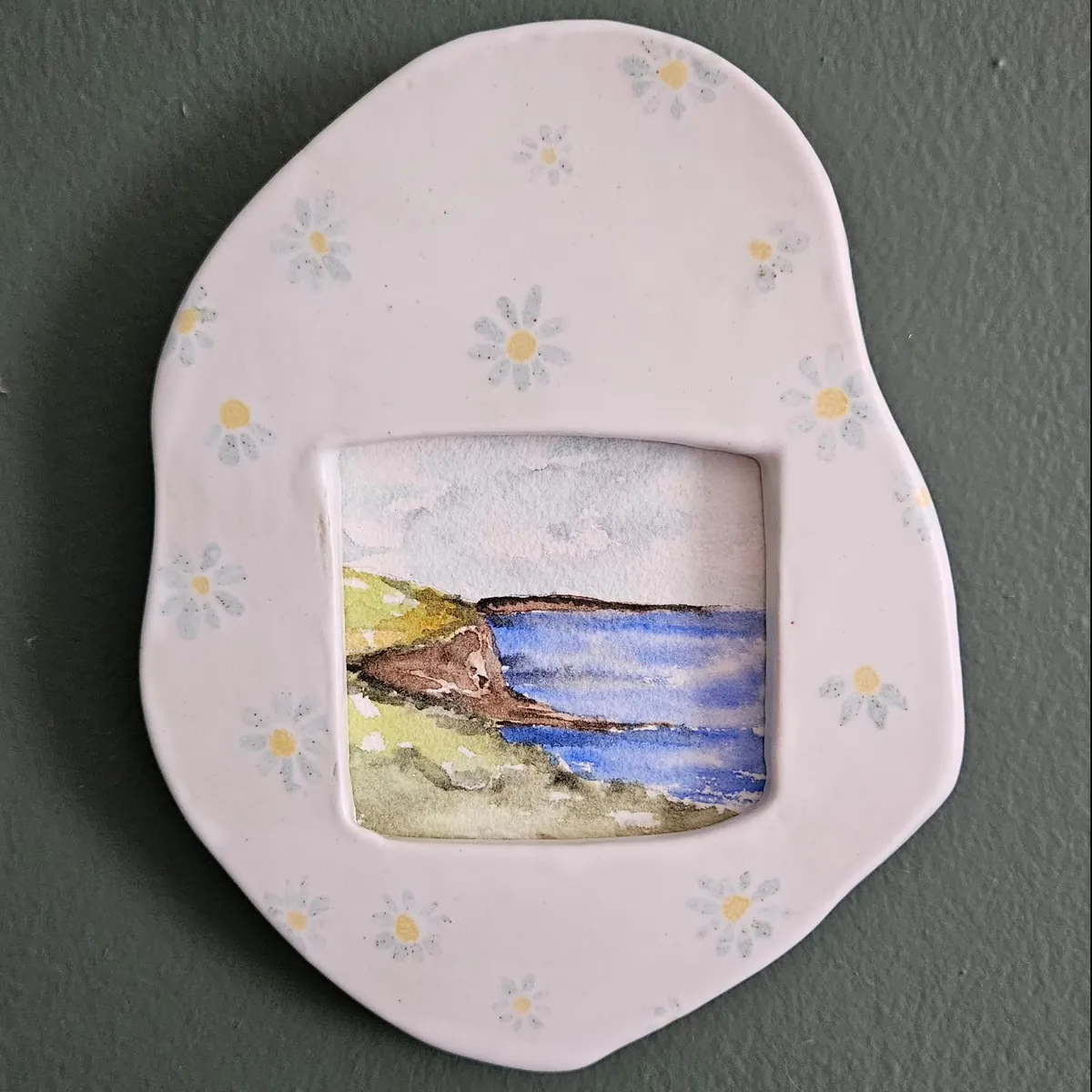 Pottery frame by Lindsay Bromley Pottery