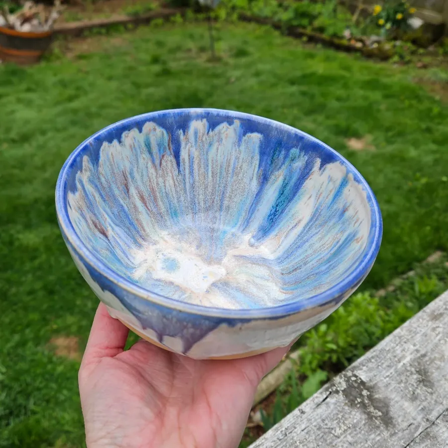 A bowl in hand