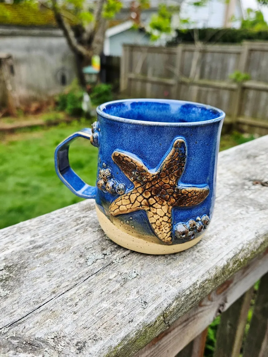 Starfish mug by Lindsay Bromley Pottery