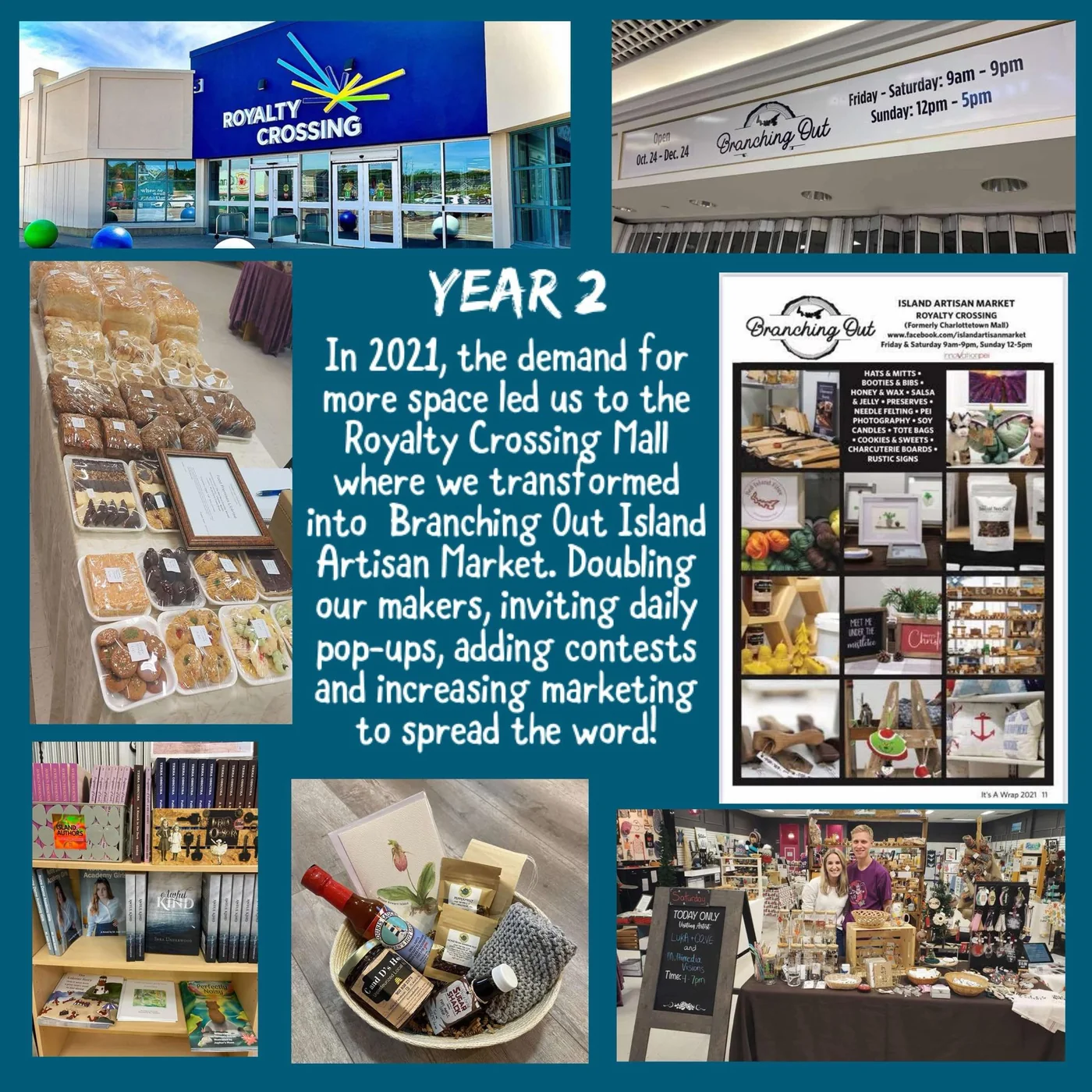 Year two: Royalty Crossing Mall: Diana's poster from 2021