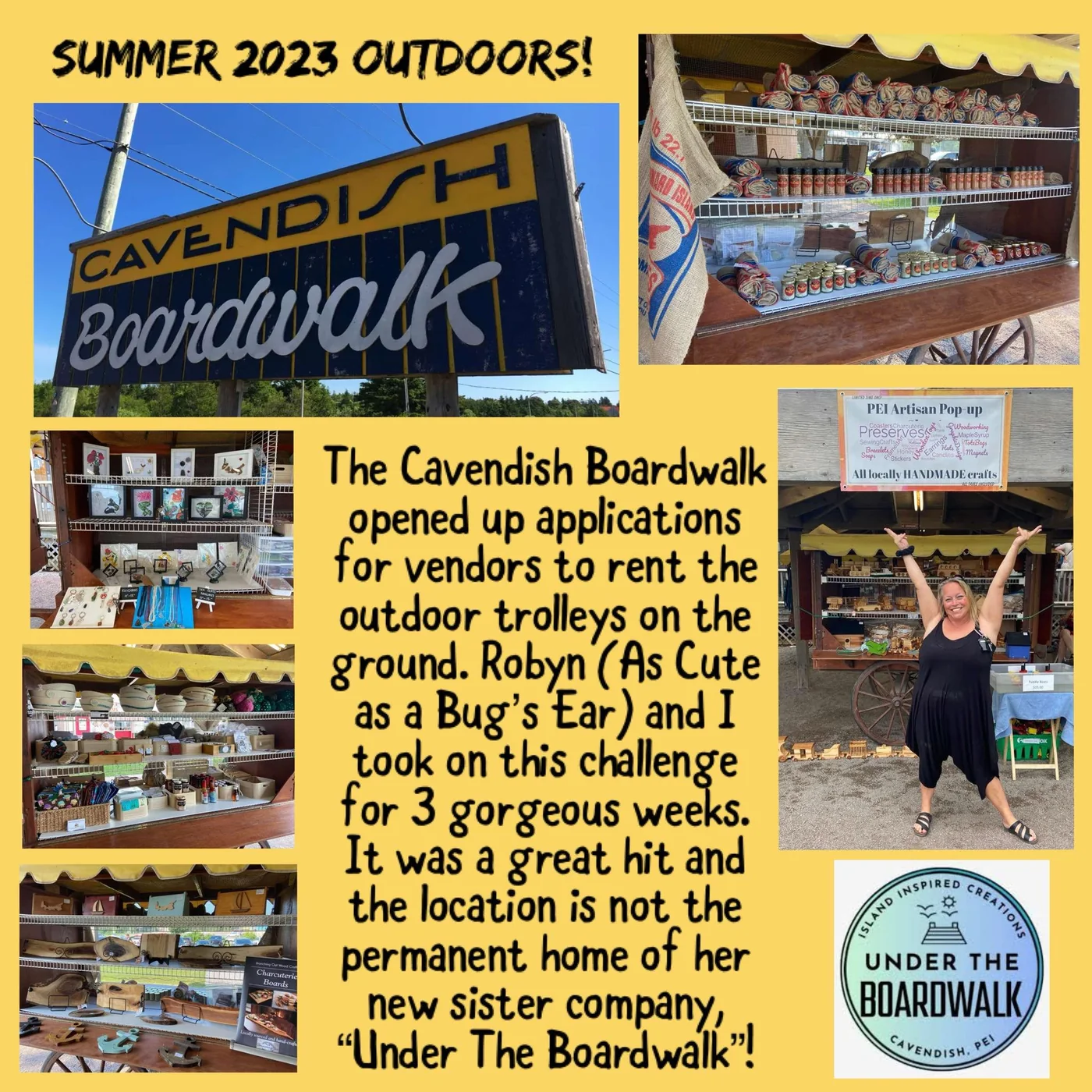 Outdoors at the Cavendish Boardwalk: Diana's poster from Summer 2023
