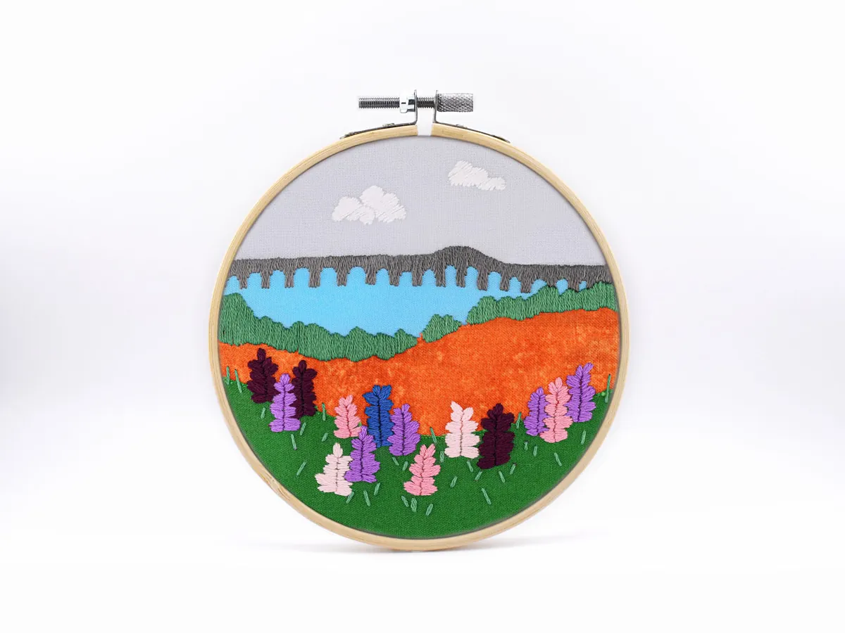 Island Summer embroidery kit by Unraveling Joy - Embroidery