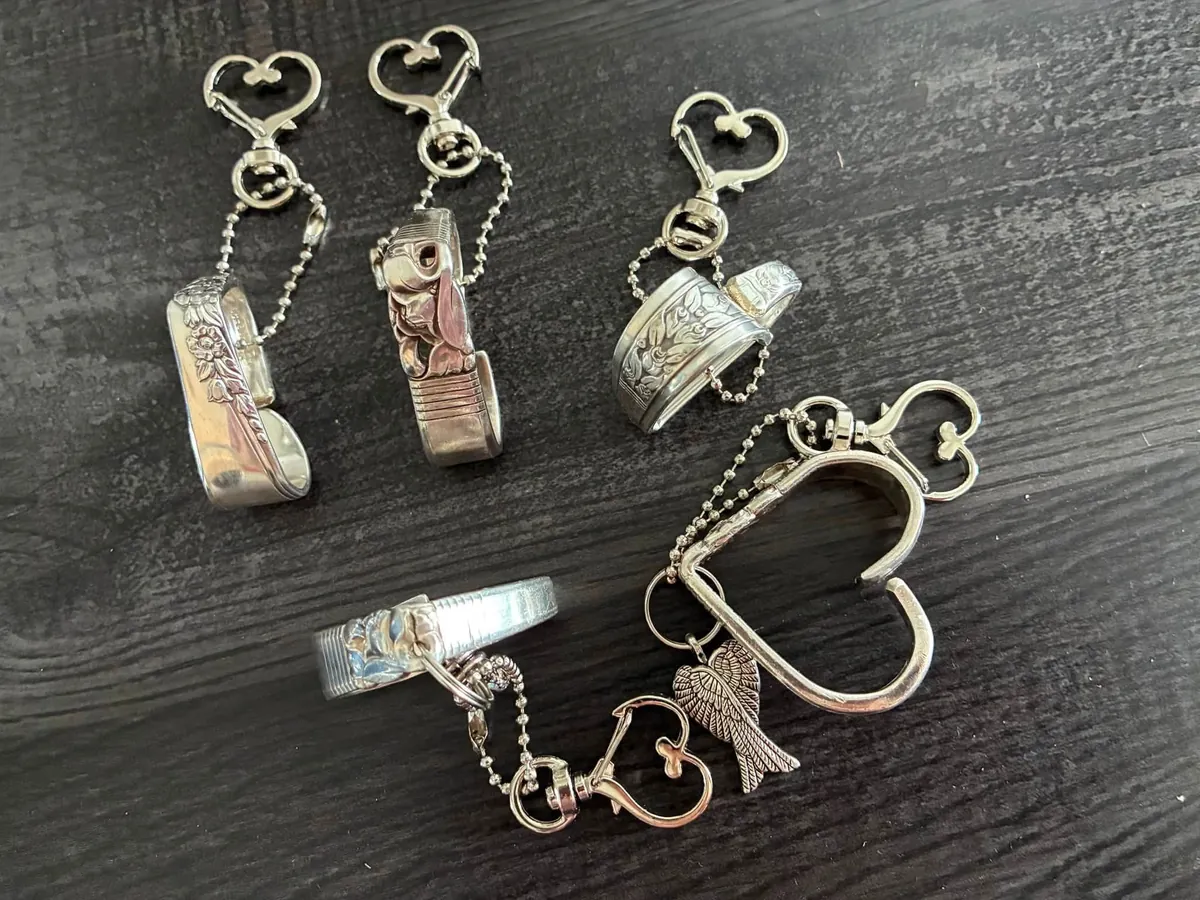 Heart keychains by Vintage Curve
