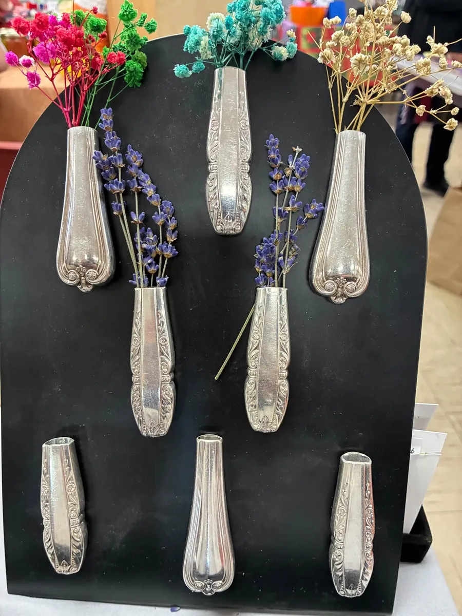 Spoon bud vases by Vintage Curve