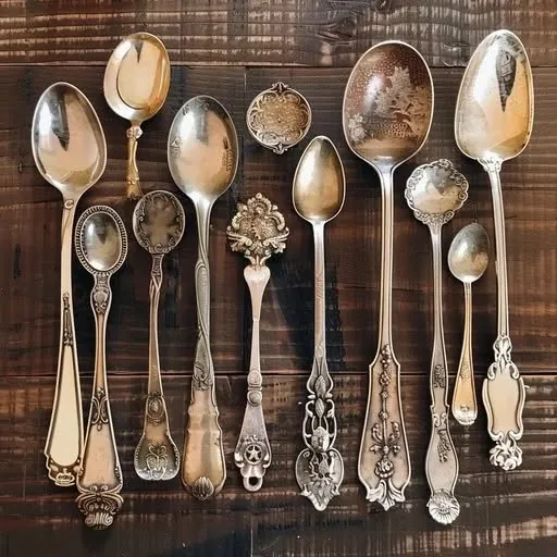 Vintage spoons, before